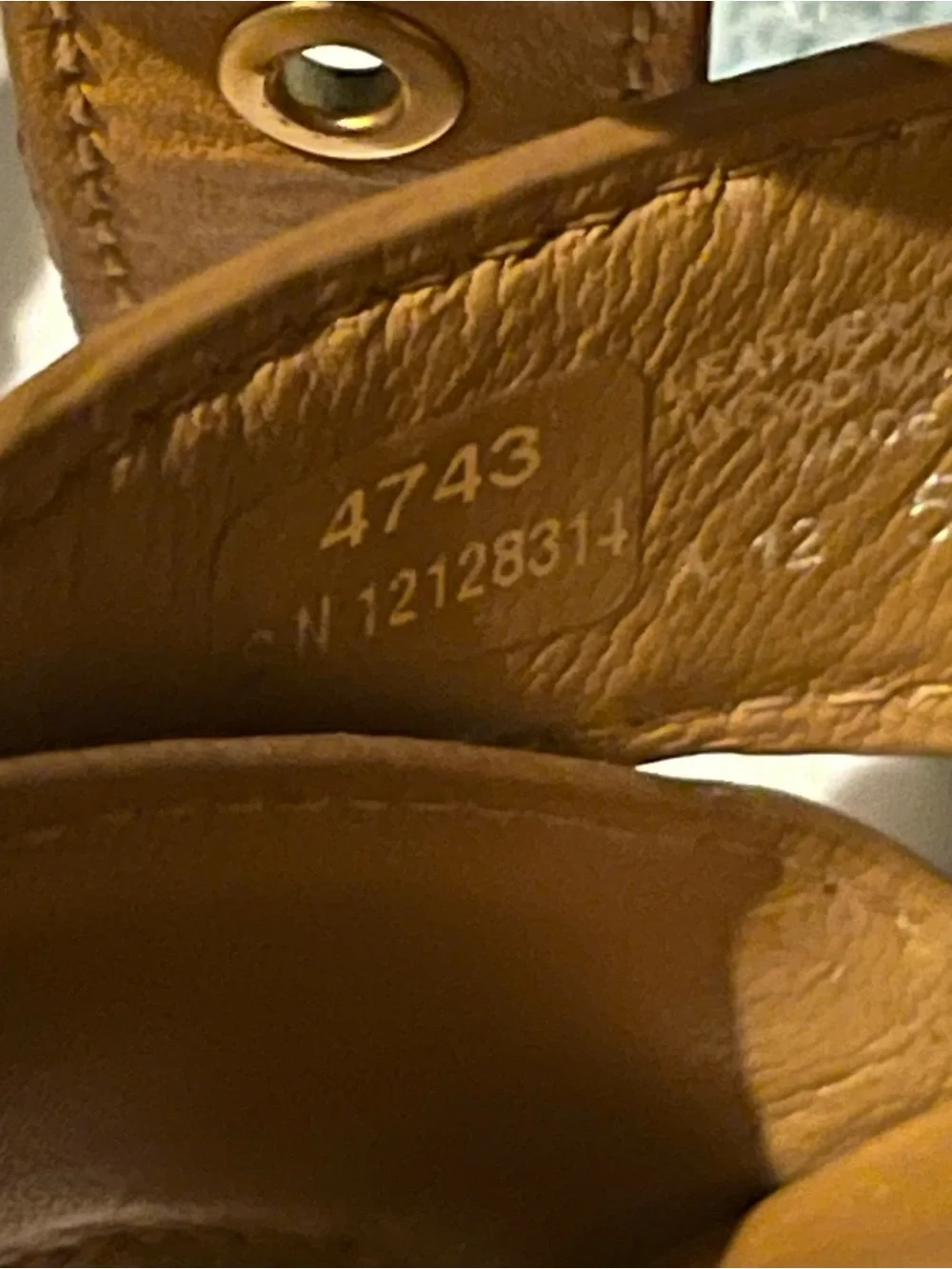 Tory Burch Almita Tan Leather Wedge Sandals 7.5